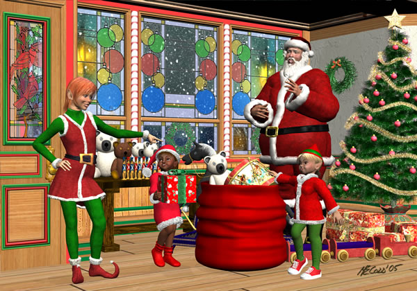 Santa and the Elves